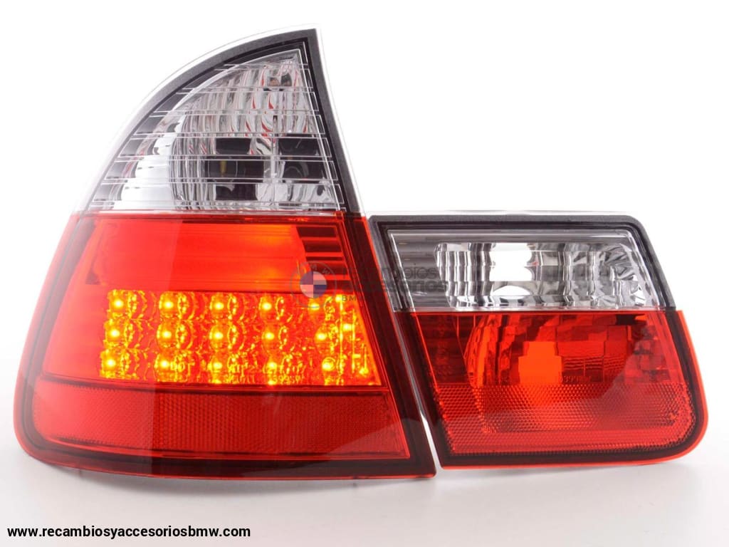 Juego De Luces Traseras Led Bmw Serie 3 Touring Tipo E46 98-05 Transparente / Rojo Lights >