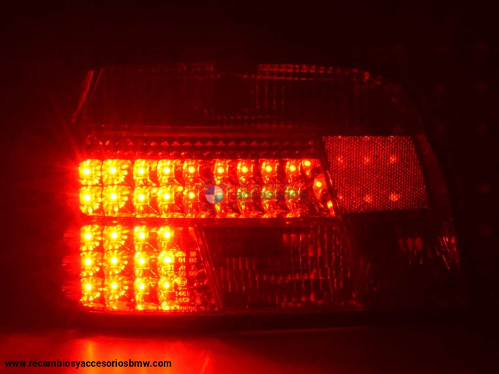 Juego De Luces Traseras Led Bmw Serie 5 Sedán Tipo E39 95-00 Transparente / Rojo Lights > Rear/tail