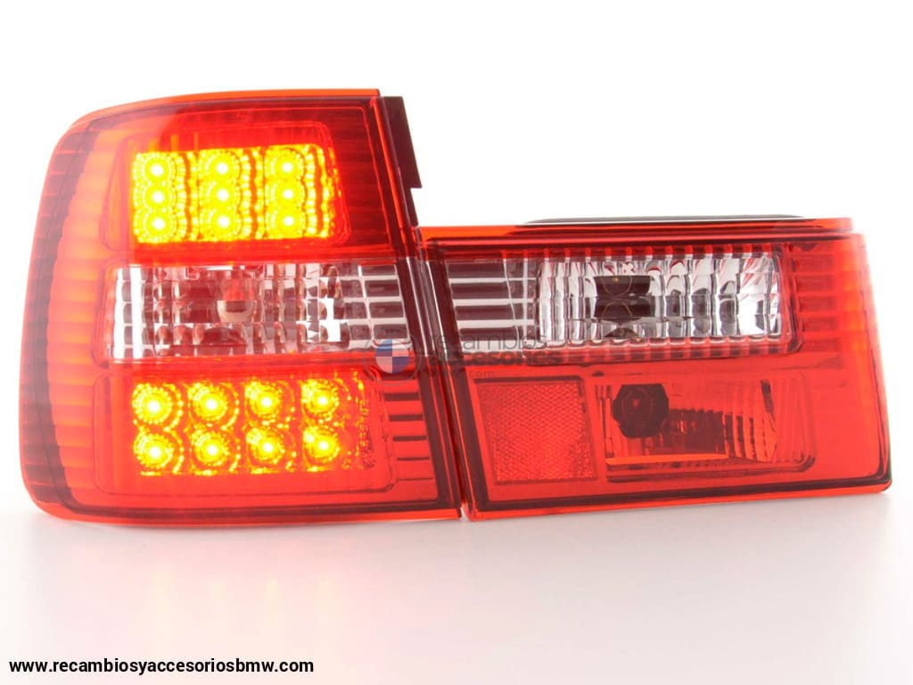 Juego De Luces Traseras Led Bmw Serie 5 Tipo E34 88-94 Transparente / Rojo Lights > Rear/tail Lights