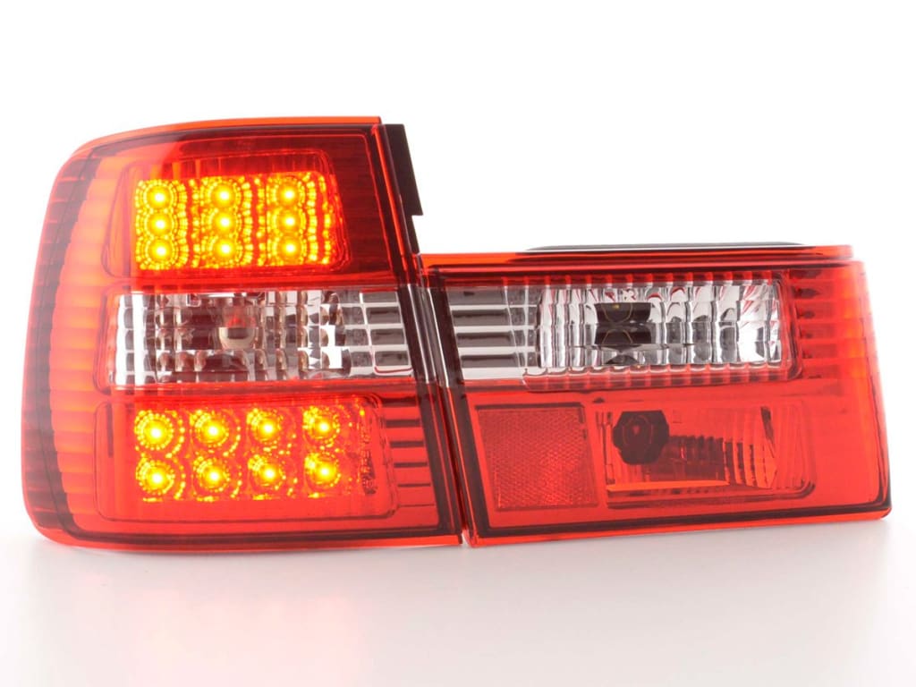 Juego De Luces Traseras Led Bmw Serie 5 Tipo E34 88-94 Transparente / Rojo Lights > Rear/tail Lights