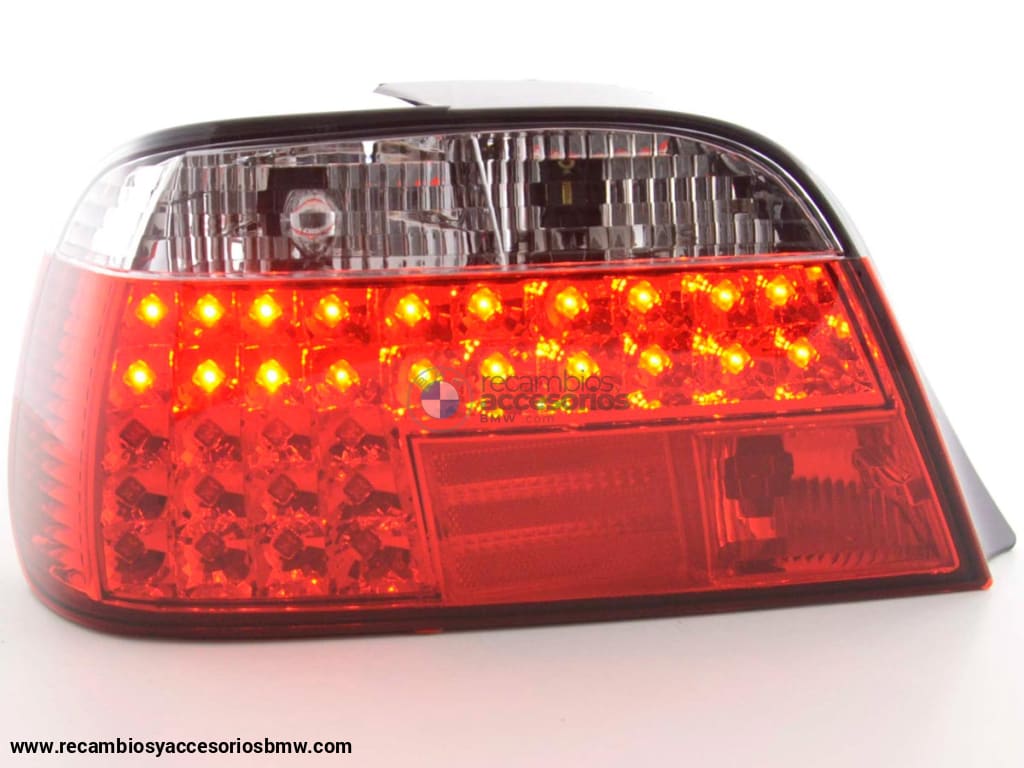 Juego De Luces Traseras Led Bmw Serie 7 Tipo E38 95- Rojo / Transparente Lights > Rear/tail Lights