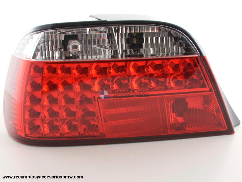 Juego De Luces Traseras Led Bmw Serie 7 Tipo E38 95- Rojo / Transparente Lights > Rear/tail Lights