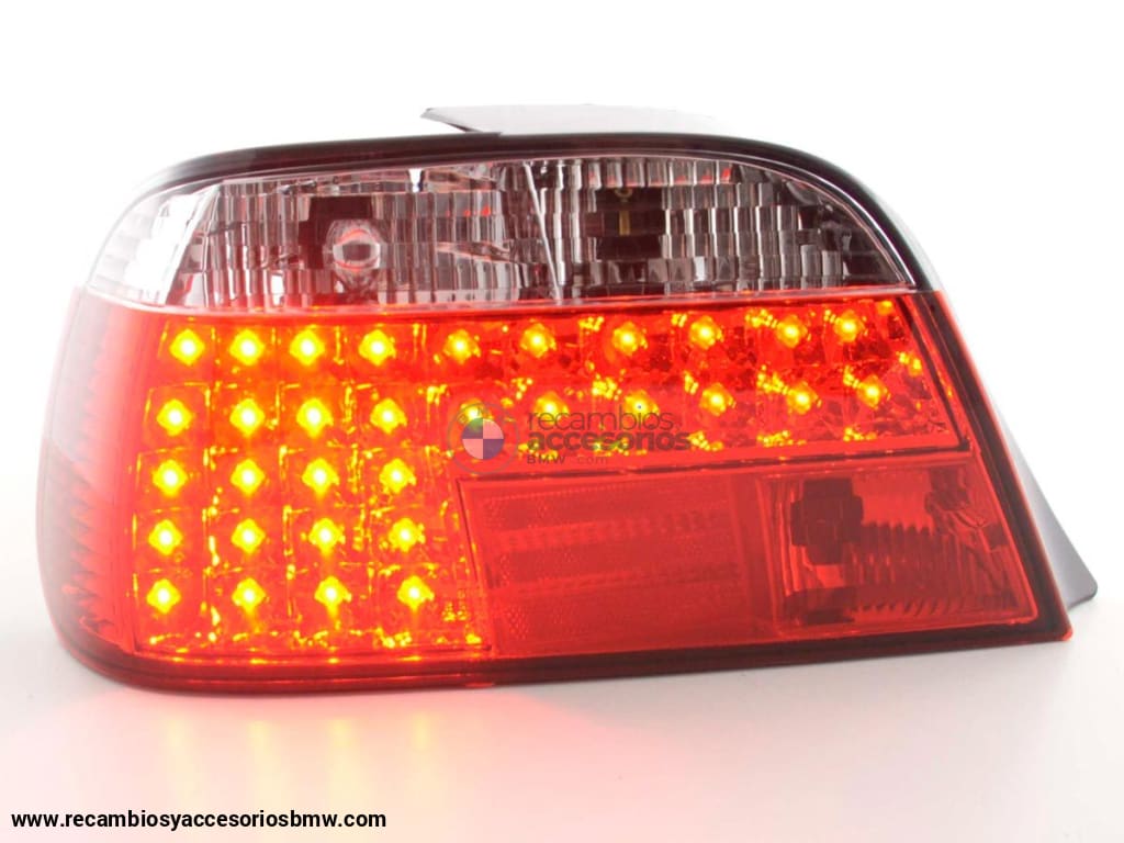 Juego De Luces Traseras Led Bmw Serie 7 Tipo E38 95- Rojo / Transparente Lights > Rear/tail Lights