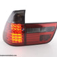 Juego De Luces Traseras Led Bmw X5 Tipo E53 98-02 Negro / Rojo Lights > Rear/tail Lights