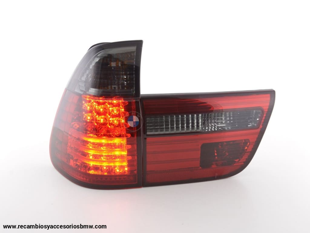 Juego De Luces Traseras Led Bmw X5 Tipo E53 98-02 Negro / Rojo Lights > Rear/tail Lights