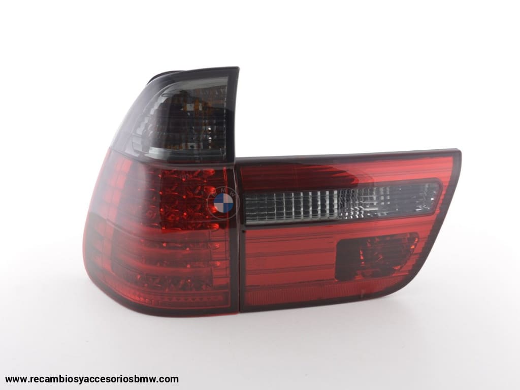 Juego De Luces Traseras Led Bmw X5 Tipo E53 98-02 Negro / Rojo Lights > Rear/tail Lights