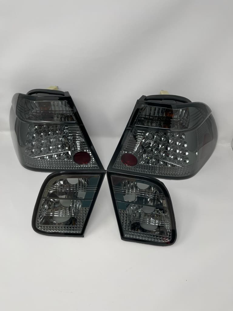 Pilotos Traseros Led Negro Ahumado Para Bmw E46 Berlina Restyling