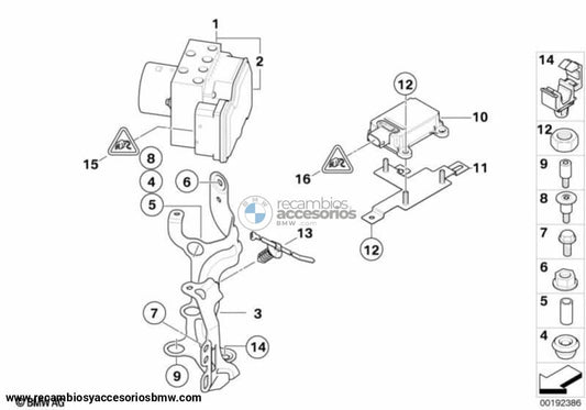 Portaunidad Hidraulica (34516790485) . Original Bmw Recambios