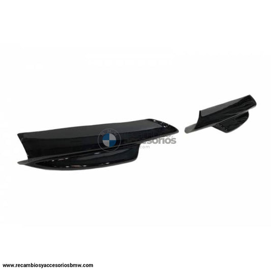 Punteras Bmw E90 / E91 2005 - 2008 M - Tech Negro Brillo Para Tcb0090 Tcb0901 Spoiler Delantero