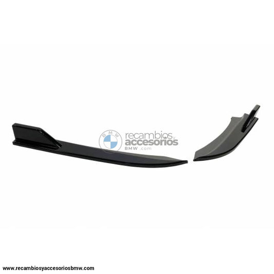 Punteras Traseras Bmw F30 2013 - 2019 M - Tech Negro Brillo Spoiler Delantero