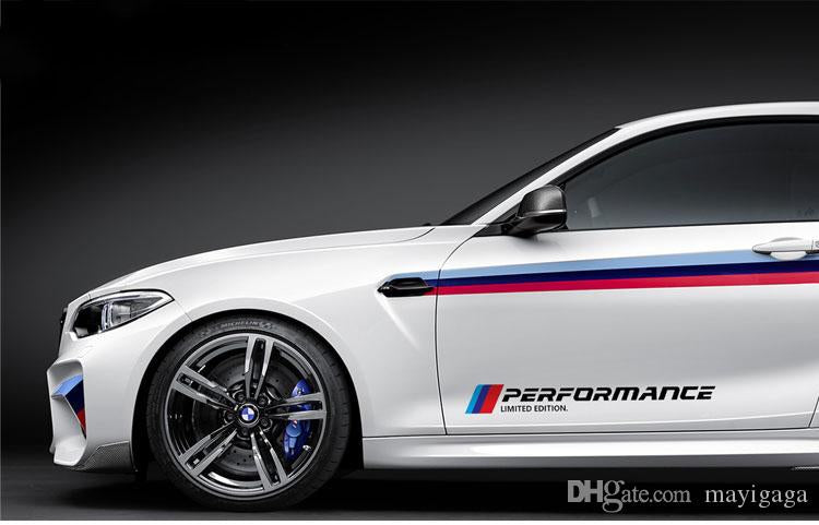 Set De 2 Pegatinas Vinilo Performance Limited Edition Para Bmw. Pegatinas Parachoques