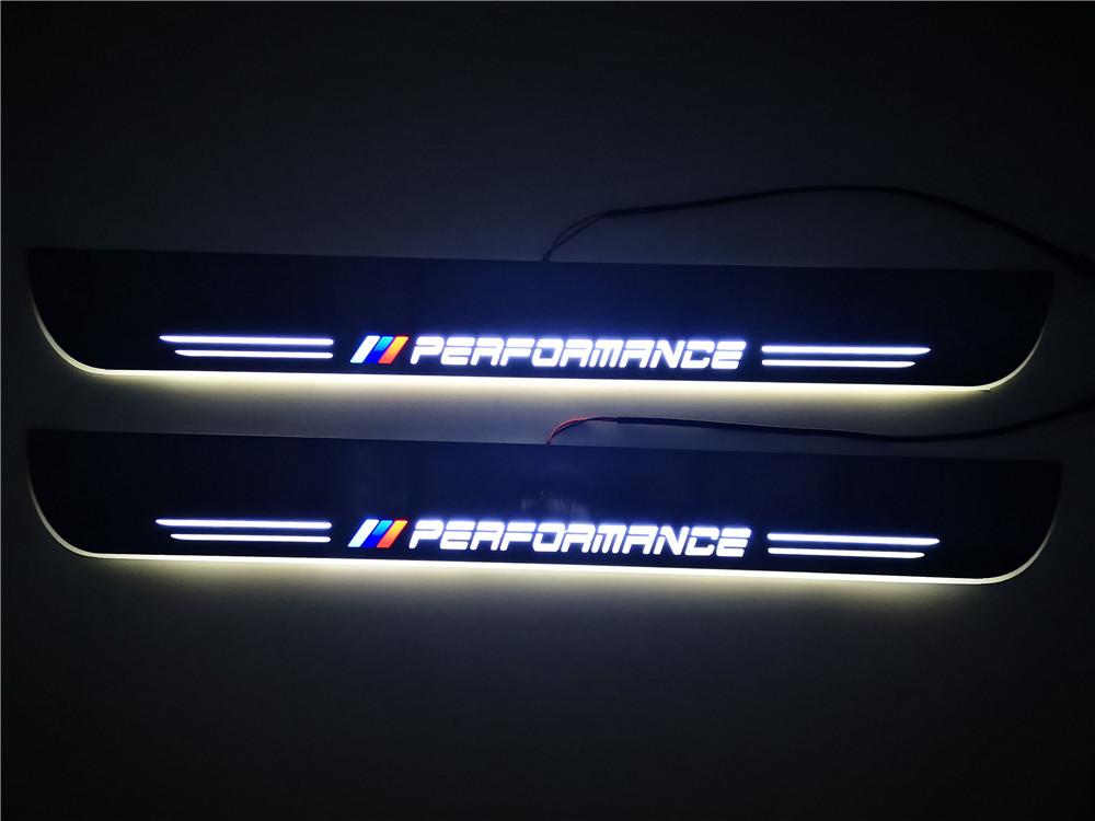 Set Umbrales Led Iluminados /// Performance 56X4 5 Cm Para Bmw