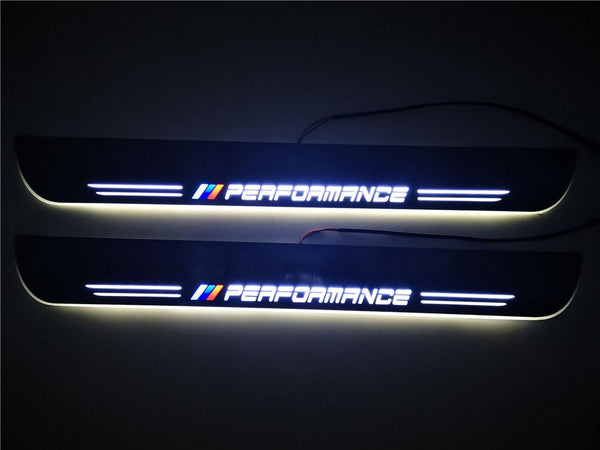 Set Umbrales Led Iluminados /// Performance 56X4 5 Cm Para Bmw