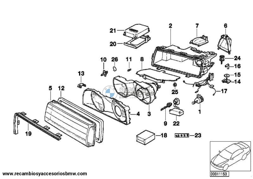 Regulador Del Alcance De Los Faros Para Bmw E46 E92 E93 E39 E60 E61 E38 E65 E66 E67 E53 E85 E86 .