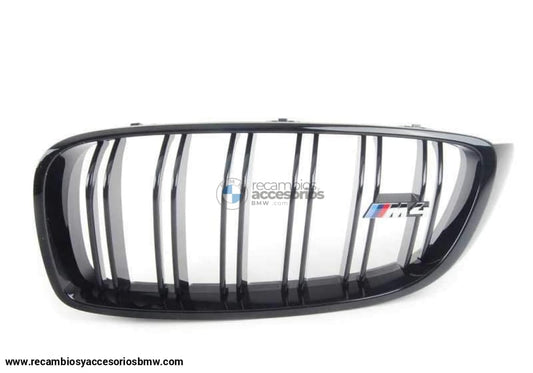 Rejilla Decorativa Frontal / Riñonera Negro Brillo M Performance Para Bmw F82 F83. Original