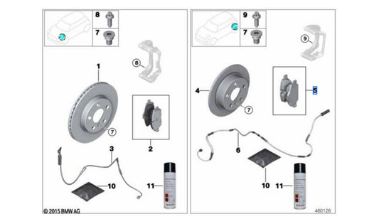 Kit Reparación Pastillas De Freno Serie 3 G20 G21 4 G22 G23 . Original Bmw Recambios