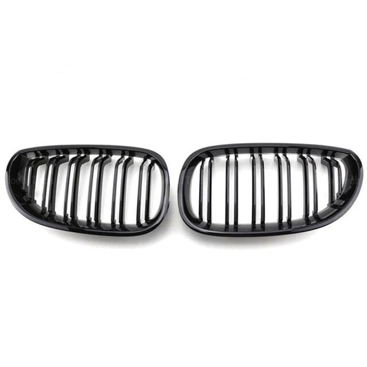 Riñoneras / Parrillas Doble Linea Brillante Tipo M4 Para Bmw E60 E61 Y M5