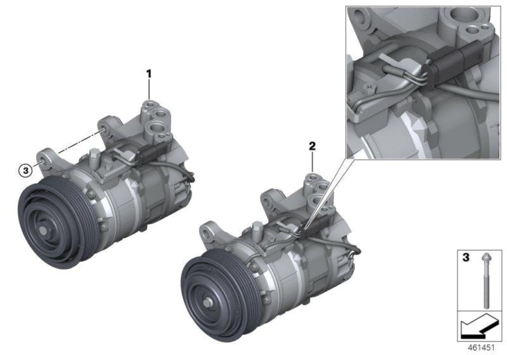 Rp Compresor Aire Acond.con Acopl.magn. Para Bmw F20 F21 F22 F23 F30 F31 F34 Gt F35 F32 F33 F36 .