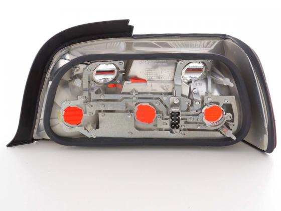 Juego De Luces Traseras Bmw Serie 3 E36 Coupe 91-98 Rojo / Negro Lights > Rear/tail Lights