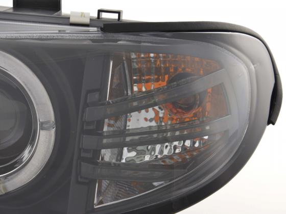 Front Headlights BMW 3 Series E46 Sedan / Touring 02-05 Black