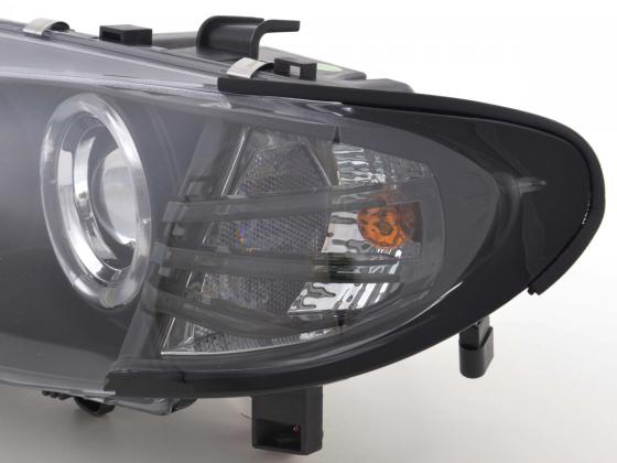 Front Headlights BMW 3 Series E46 Sedan / Touring 02-05 Black