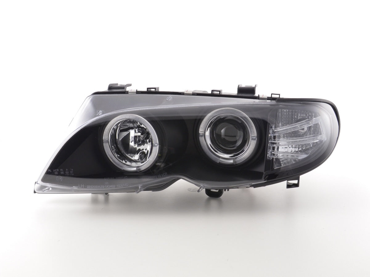 Front Headlights BMW 3 Series E46 Sedan / Touring 02-05 Black