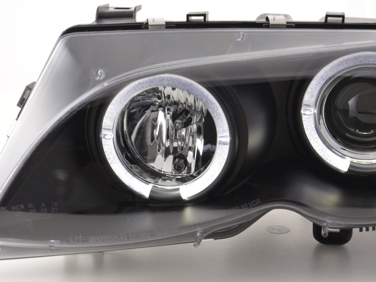 Front Headlights BMW 3 Series E46 Sedan / Touring 02-05 Black