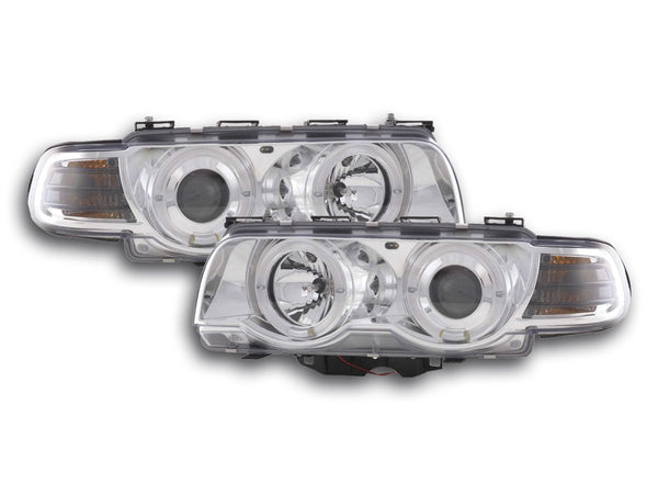 Juego De Faros Xenón Bmw Serie 7 Tipo E38 99-02 Cromado Lights > Headlights