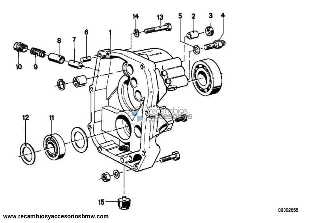 Sello De Aceite 15X21X5 1Er 3Er 5Er 6Er 7Er X1 X3 X5 Z1 Z3 Z4 (23121282394) . Original Bmw Recambios