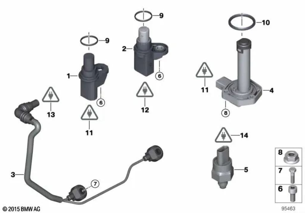 Sensor De Nivel Aceite Para Bmw E81 E82 E87 E88 E46 E90 E91 E92 E93 E84 E85 E89. Original Bm