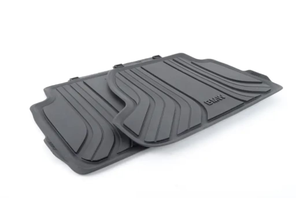 Set De Alfombrillas Traseras Goma Basic Para Bmw F21. Original Recambios