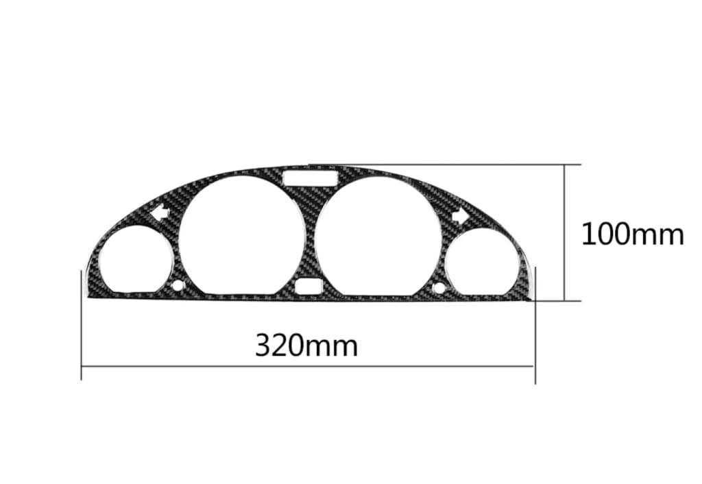 Set Panel De Instrumentos / Consola Central Fibra Carbono Para Bmw E46: Estilo Y Protección