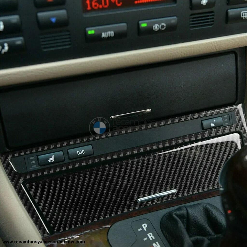 Set Panel De Instrumentos / Consola Central Fibra Carbono Para Bmw E46: Estilo Y Protección