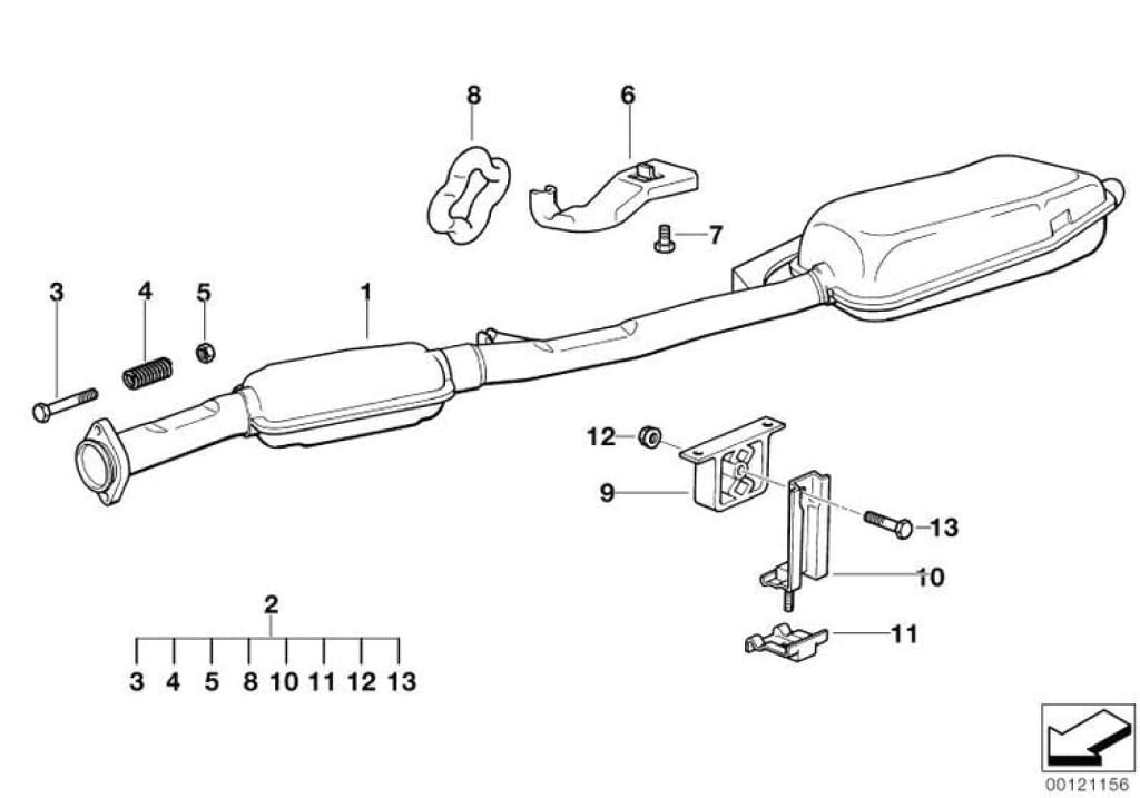 Silenciador Adicional Para Bmw E36. Original Recambios