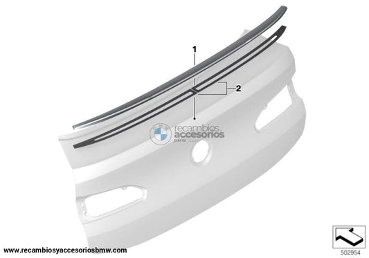 Spoiler Trasero Cfk Para Bmw F98. Original Recambios