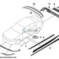 Spoiler Trasero Negro Mate M Performance Para Bmw G20. Original Recambios