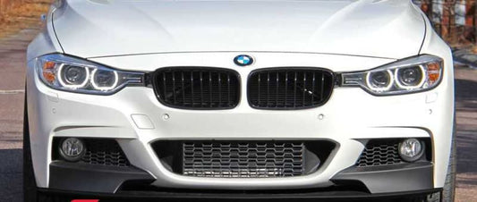 Suplemento Delante Negro Mate M Performance Para Bmw F30 F31. Original Recambios