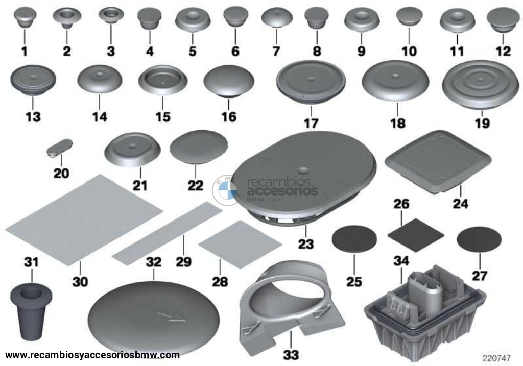 Taco Plataforma Elevación Gato Para Bmw E88 F20 F21 E93 F30 F31 F12 . Original Recambios