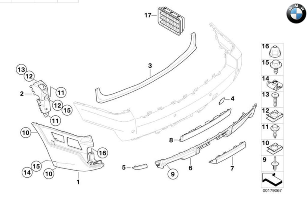 Tapa/chapaleta Enganche Remolque Para Bmw X3 E83 Lci. Original Recambios