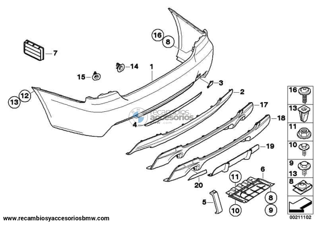 Tapa Chapaleta Ojete De Remolque Imprimada Para Parachoques -M- Bmw E92 E93 . Original Recambios