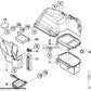 Tapa Cubierta Recubrimiento Batería Maletero Para Bmw E46 . Original Recambios