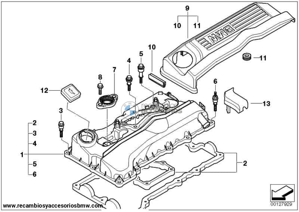 Tapa De Culata Completa Para Bmw E46 E83 E85 . Original Bmw. Recambios