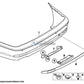 Tapa Enganche De Remolque Abatible Imprimado Para Bmw Serie 3 E46 Sin Paquete M . Original Bmw.