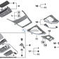 Tapa Idrive Rueda Consola Central Negro Para Bmw E81 E82 Edrive E87 E88 . Original Recambios