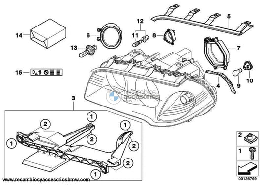 Tapa Intermitente Faro Delantero Para Bmw E90 E91 E92 E93 F34 Gran Turismo F07 F10 F11 F18 E83 E70