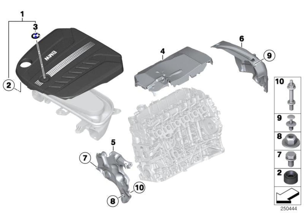 Tapa Motor Para Bmw F30 () F31 F34 Gt (Gran Turismo) F32 F33 F36 ) . Original Bmw. Recambios