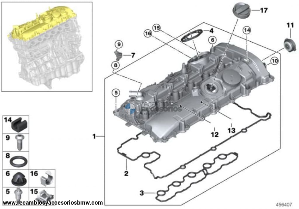 Tapa Para Llenado De Aceite Bmw Muchos Modelos. Original Recambios