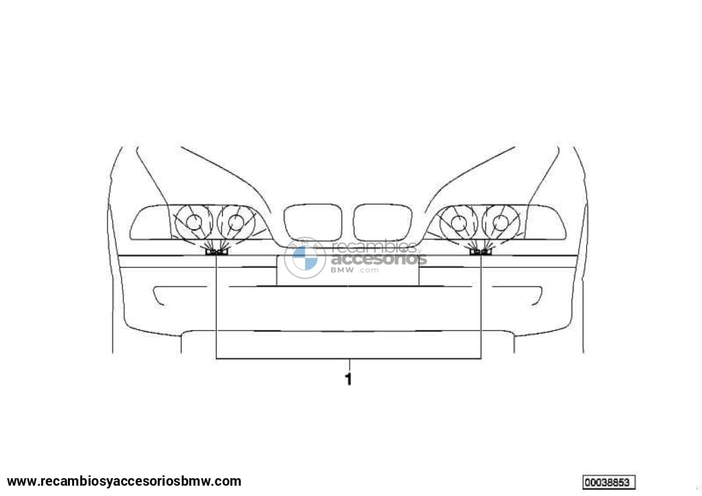 Tapa Tapita Lavafaros Para Paquete Aerodinámico M Bmw E90 E91 . Original Recambios