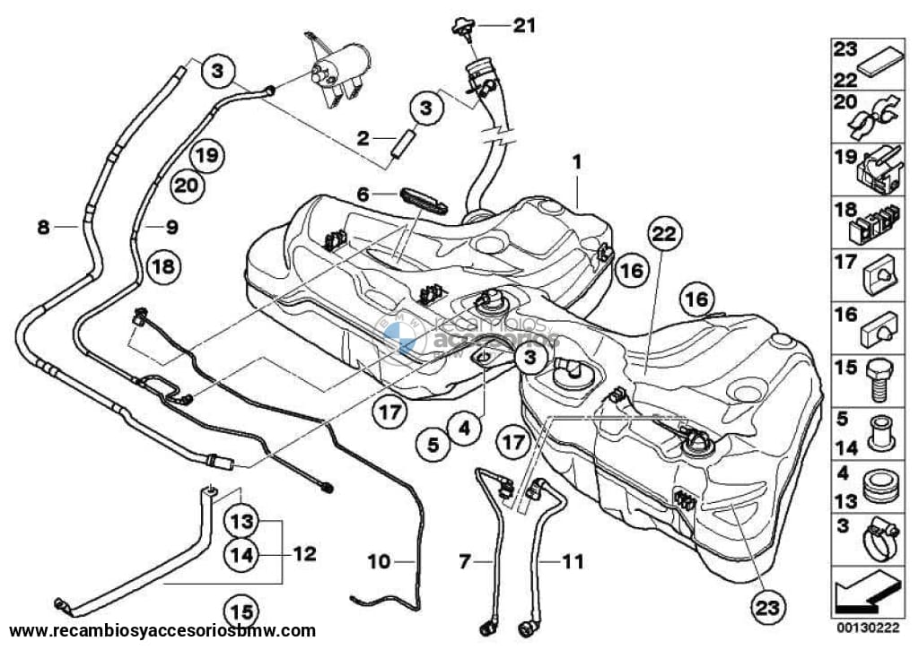 Tapa Tapón Deposito Combustible Para Bmw E81 E82 E87 E88 E90 E91 E92 E93 E60 E61 F07 F10 E63 E64 E65