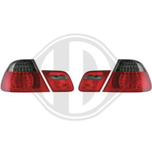 Pilotos Traseros Led Con Canbus Para Bmw Serie 3 E46 Coupe 06/2003-2006 Restyling Rojo/ahumado